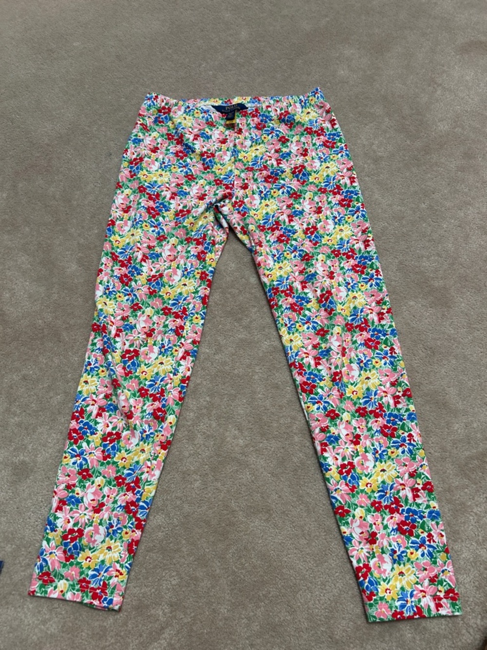 Floral Stretch Skinny leggings - Multicolor